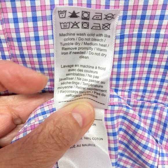 UNTUCKit Monroeville Men's XXL Plaid Shirt‎ Cotton Wrinkle Free Button-Down - Picture 9 of 12